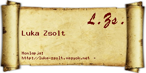 Luka Zsolt névjegykártya